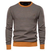 Men's Crewneck Knit Base Layer - Slim Stretch Pullover - side view