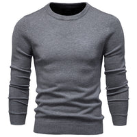 Men's Thick Knit Crewneck Sweater - Slim Fit Pullover - view 19