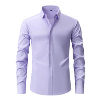 Men's Wrinkle-Free Stretch Dress Shirt - Easy Care Button Down - view 12