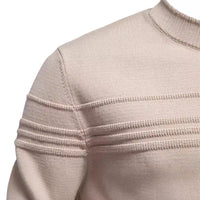 Men's Premium Crewneck Pullover - Solid Knit Sweater - side view