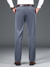 Men's Straight Leg Dress Pants - Business Casual Trousers - detail