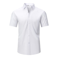 Men's Wrinkle-Free Stretch T-Shirt – Easy Care Short Sleeve
