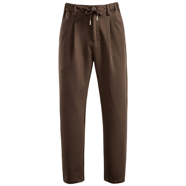 Men's Casual Dress Pants - Thick Straight Leg Trousers - front view