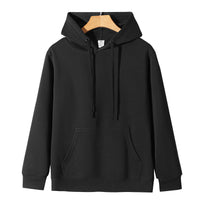 Men's Heavyweight Fleece Hoodie - 320g Cotton Pullover Sweatshirt - close up