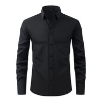 Men's Wrinkle-Free Stretch Dress Shirt - Easy Care Button Down - back view