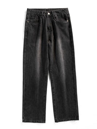 Men's Loose Wide Leg Harem Jeans - detail