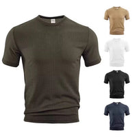 Men's Slim Fit Sports T-Shirt — Breathable Short Sleeve Running Top