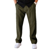 Men's Straight Cargo Sweatpants — Relaxed Fit Casual Jogger Trousers