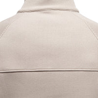 Men's Fleece-Lined Half Zip Sweatshirt - Stand Collar Pullover - detail