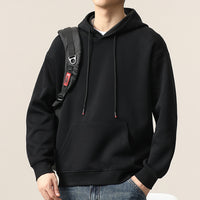 Men's Ribbed Stand Collar Half Zip Top - Raglan Sleeve Sweatshirt - model wearing