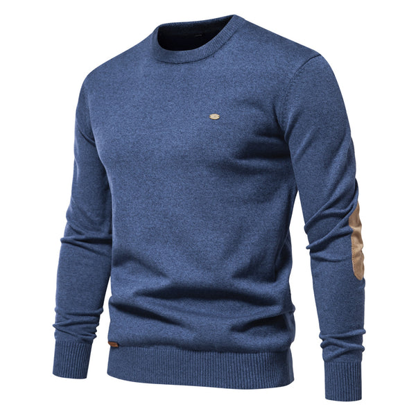 Men's Casual Crewneck Pullover Sweater - Knit Top - front view