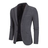 Men's Slim Fit Wool Blend Overcoat - Short Length - full body