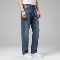 Men's Stretch Loose Straight Jeans - styled